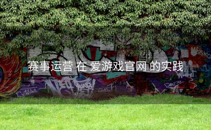 赛事运营 在 爱游戏官网 的实践